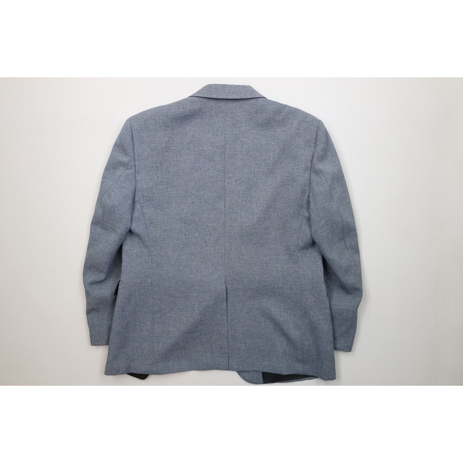 Vintage Vintage 70s Streetwear 2 Piece Chambray Knit Suit Size 44S - 11 Thumbnail