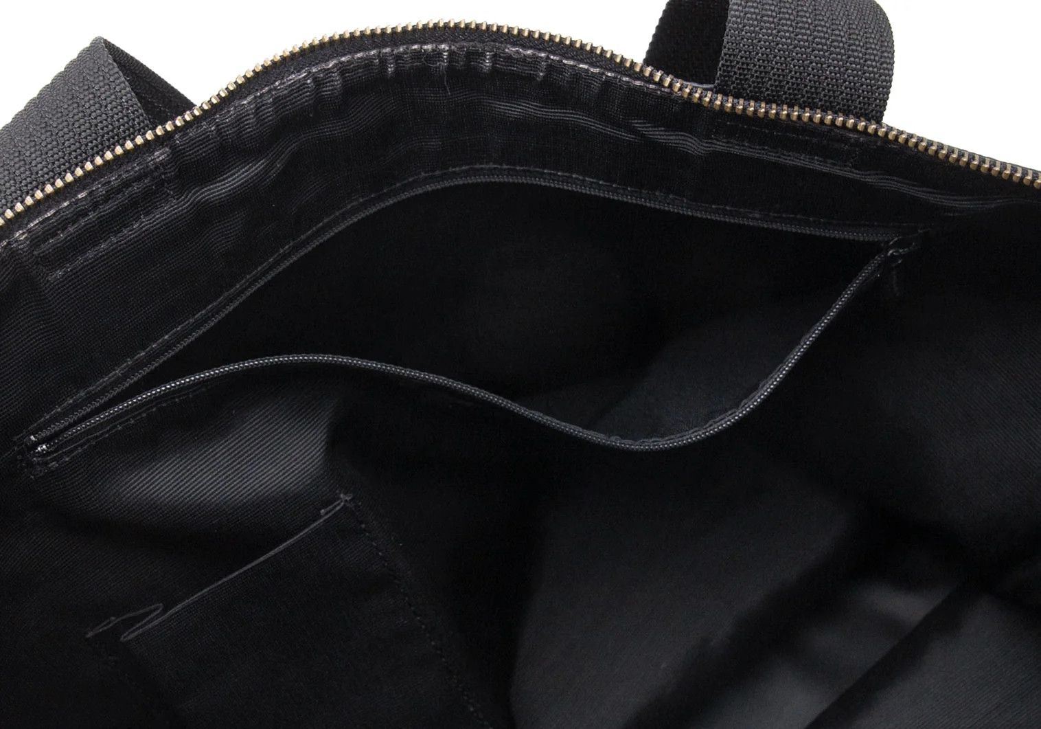 Jean Paul Gaultier Typography Embossed Tote Bag in Black/Bronze Size ONE SIZE - 14 Thumbnail