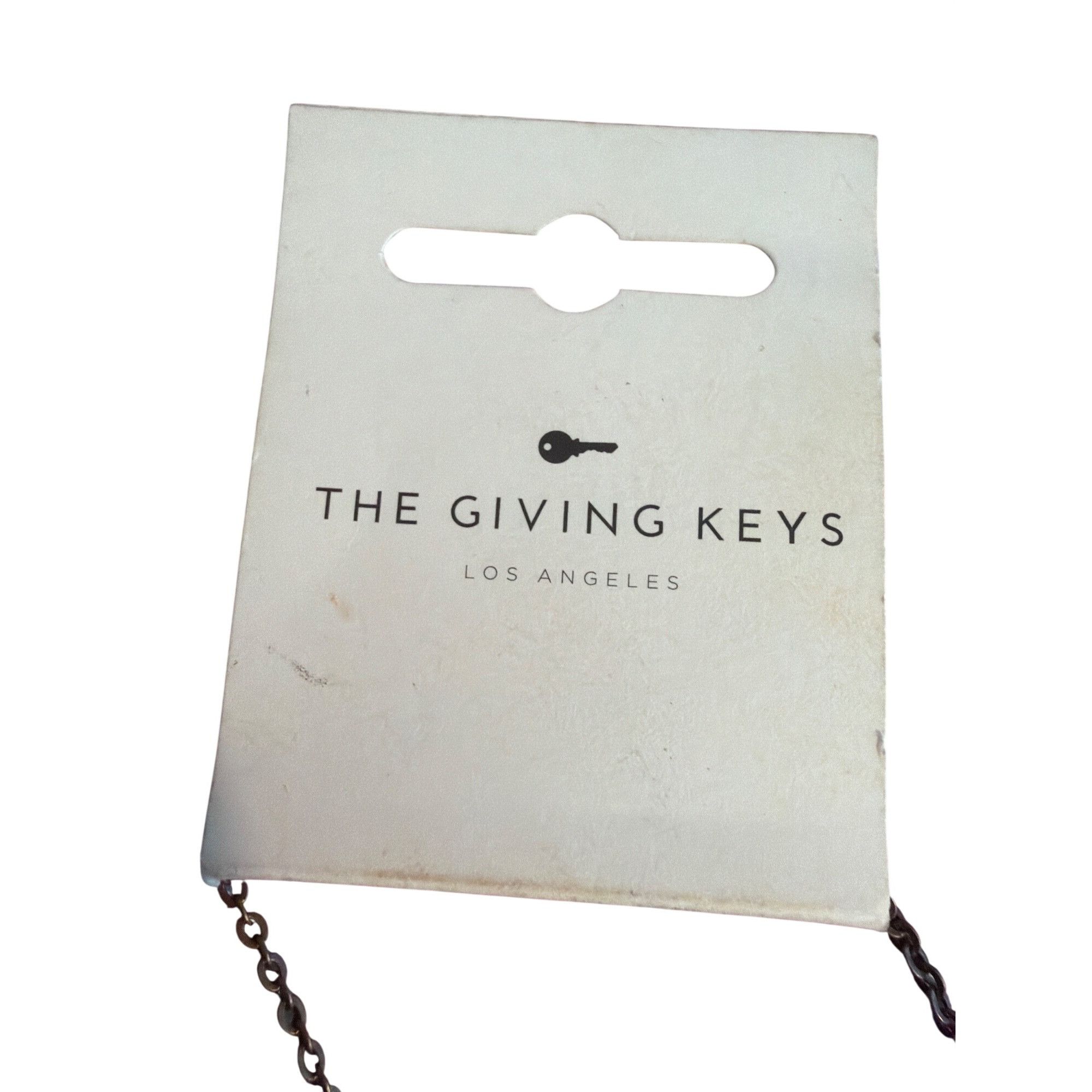 Other The Giving Keys Brass Strength Key Necklace Altard State Bra Size ONE SIZE - 4 Thumbnail