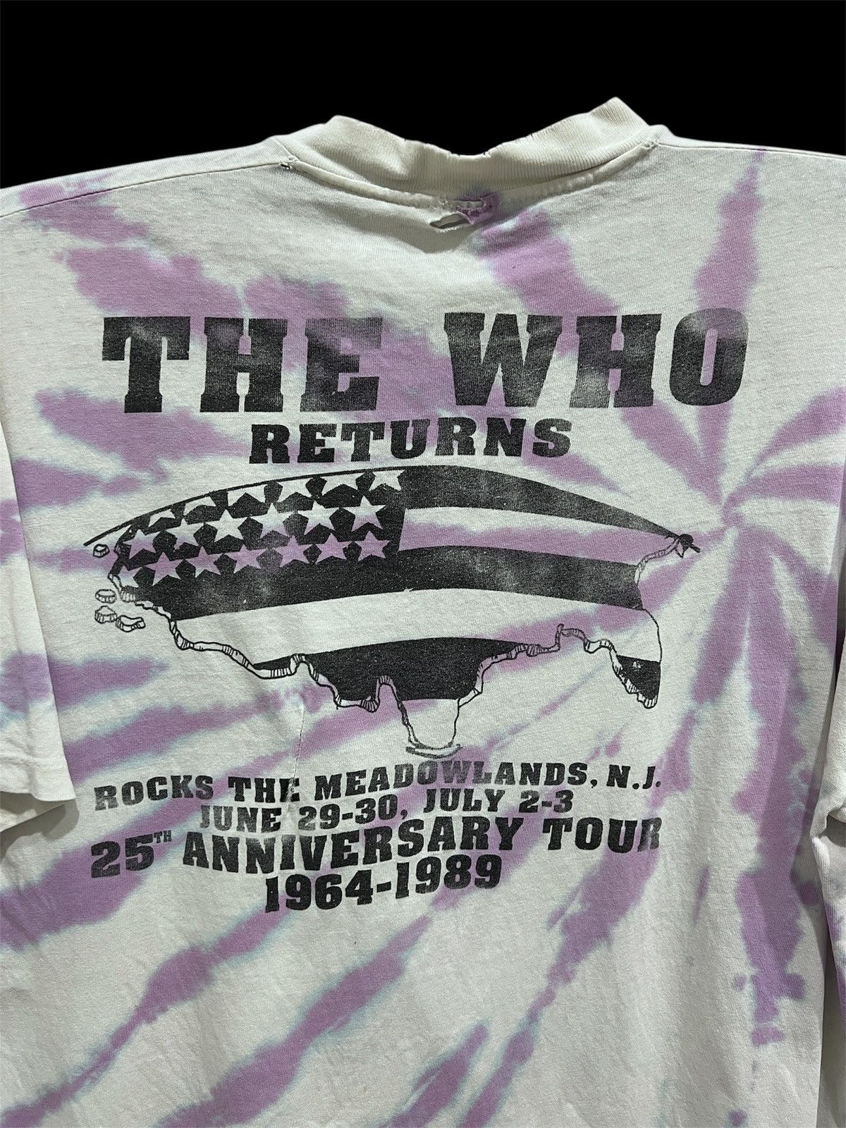 Band Tees × Vintage Vintage 80s 1989 THE WHO Tour Promo Tee 2XL Faded Size US XXL / EU 58 / 5 - 4 Thumbnail