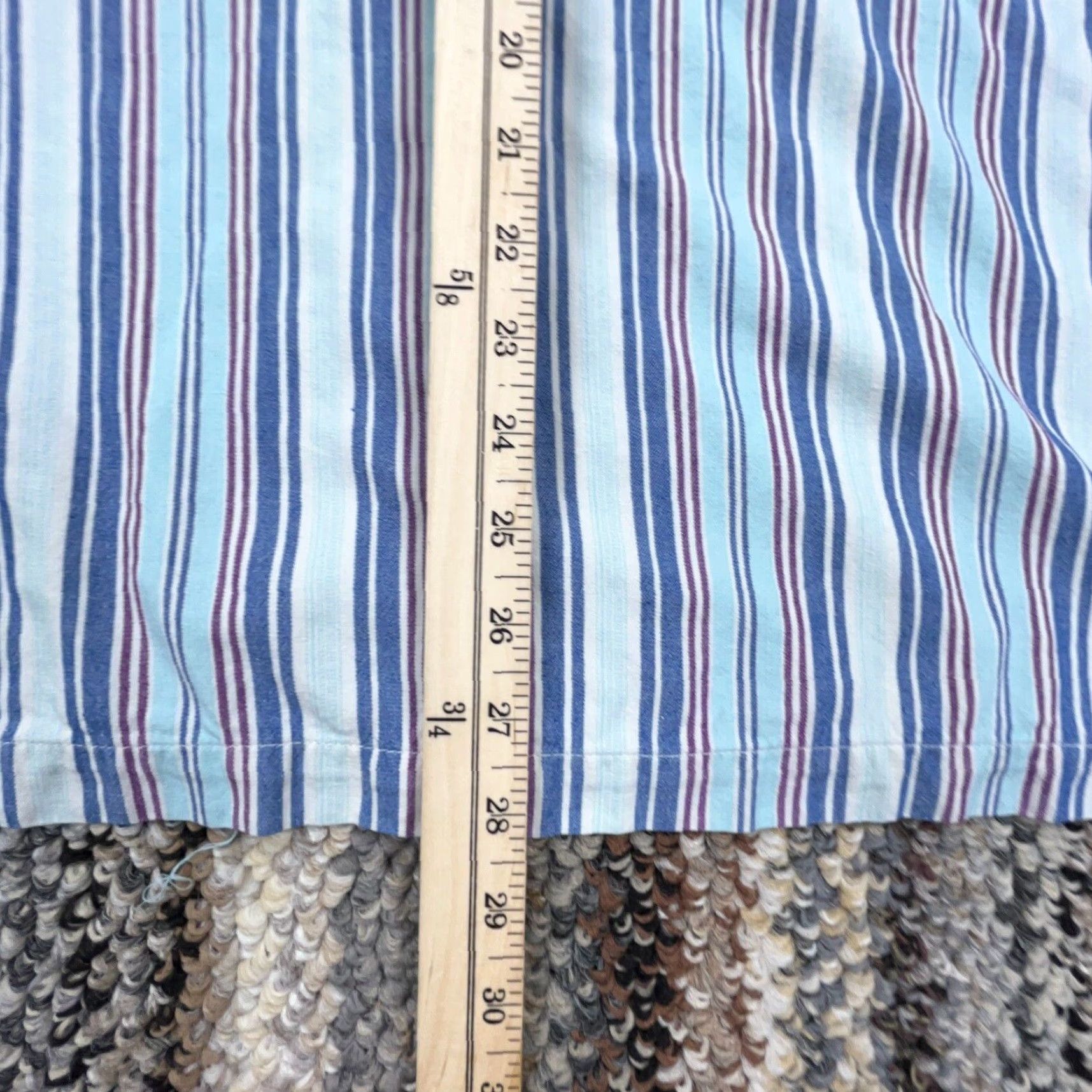 Tommy Bahama VINTAGE Tommy Bahama Shirt Men Large Blue Striped Button-Up Linen Beach Camp Dad Adult Size US L / EU 52-54 / 3 - 7 Thumbnail