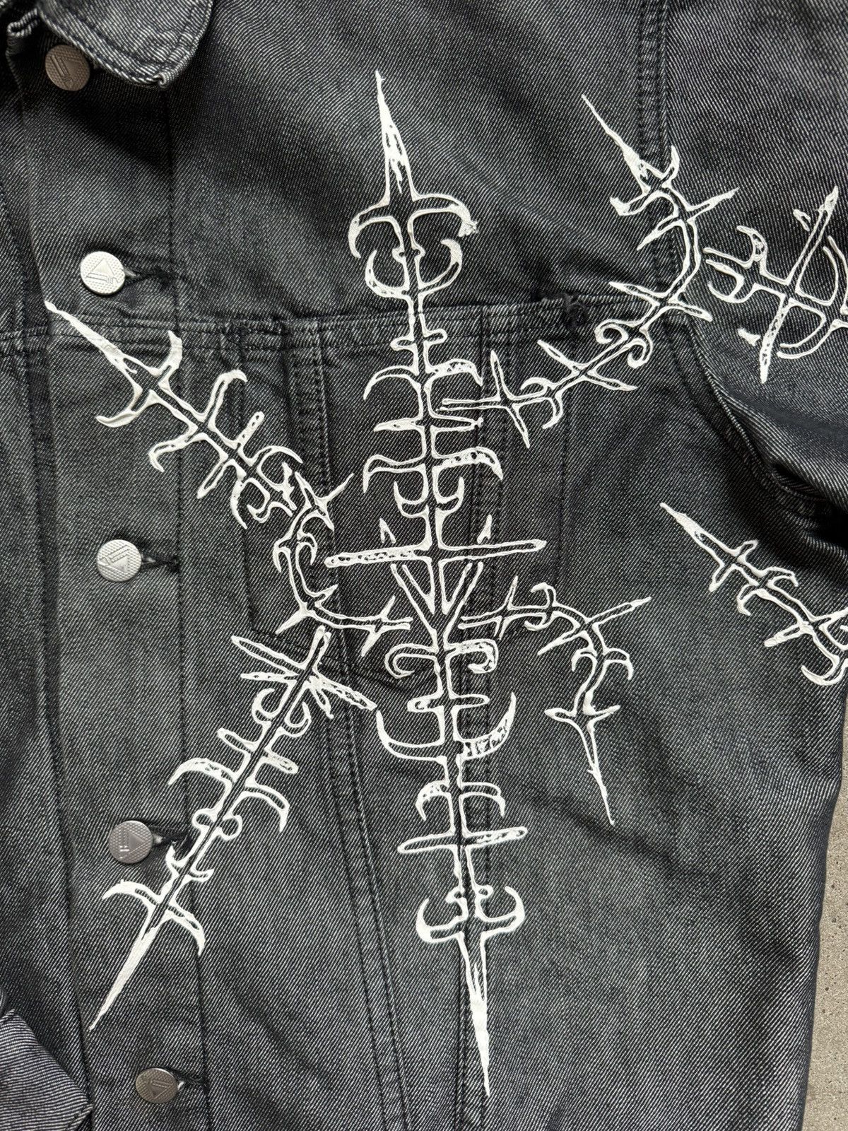 Levi's Vintage black denim jacket silvertab tattoo Size US L / EU 52-54 / 3 - 4 Thumbnail