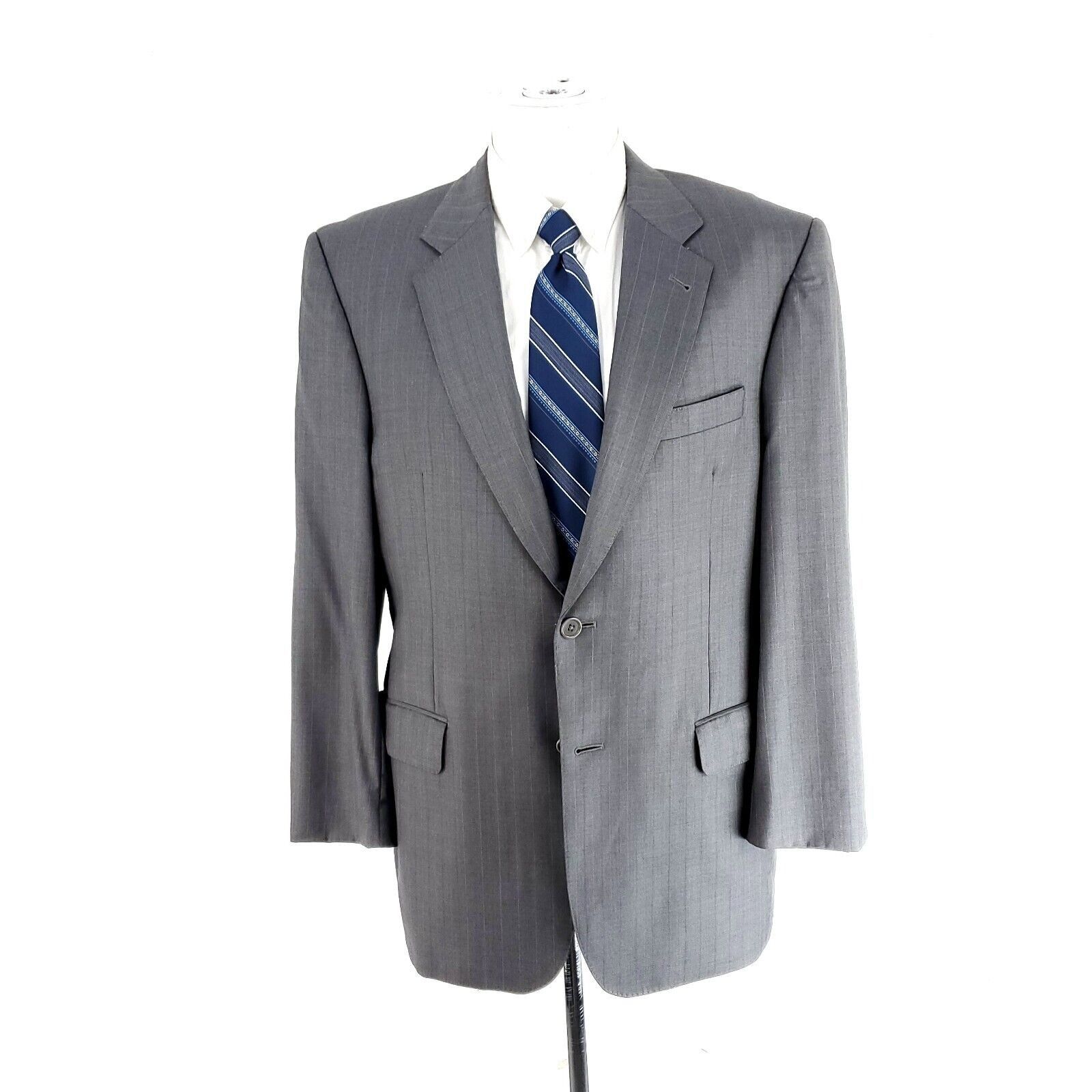 Jos. A. Bank Jos A Bank Signature 150s Wool 2 Button 2 Piece Suit 40R Gra Size 40R - 4 Thumbnail