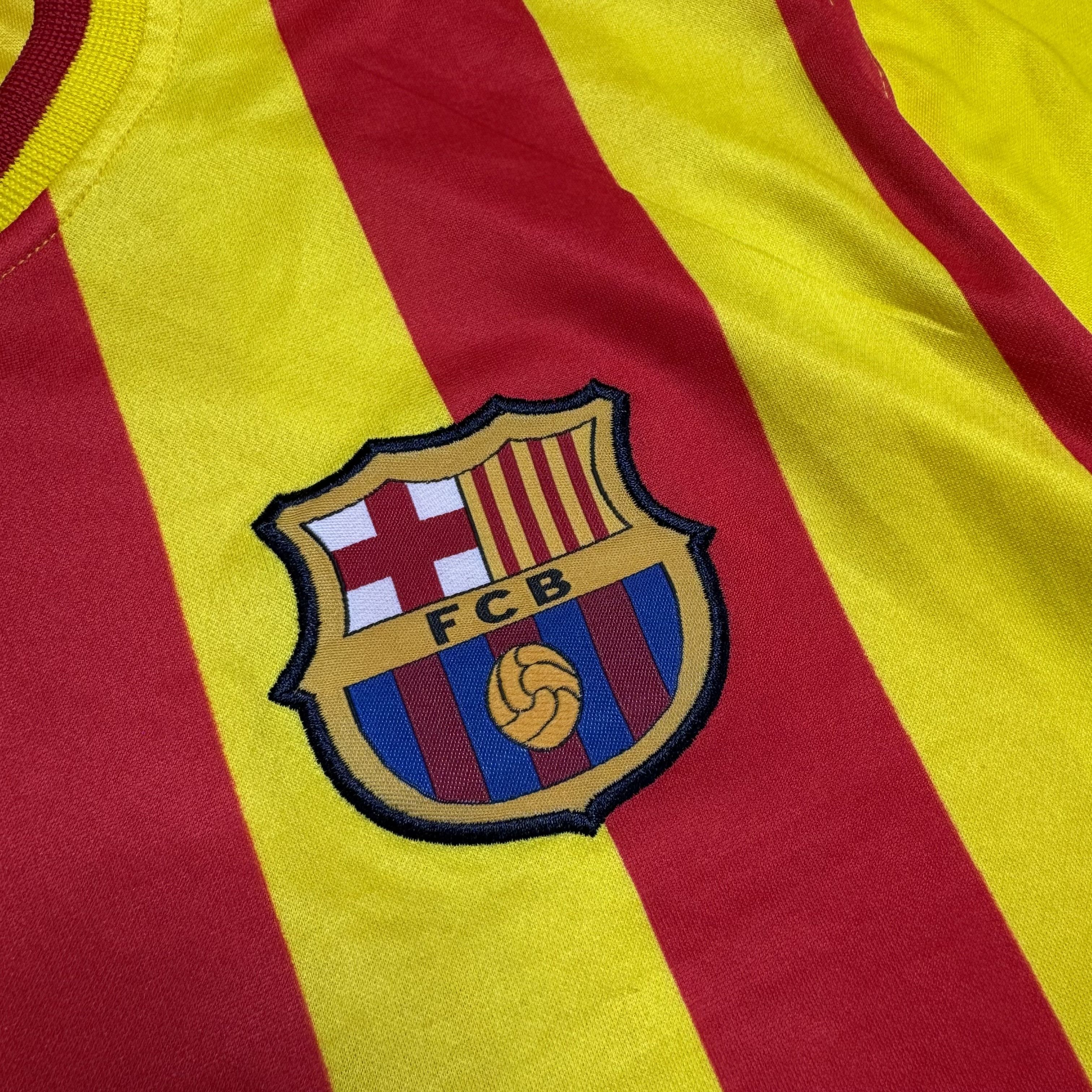 Nike NIKE MESSI BARCELONA 2013-15 AWAY SOCCER JERSEY FAKE Size US XL / EU 56 / 4 - 3 Thumbnail