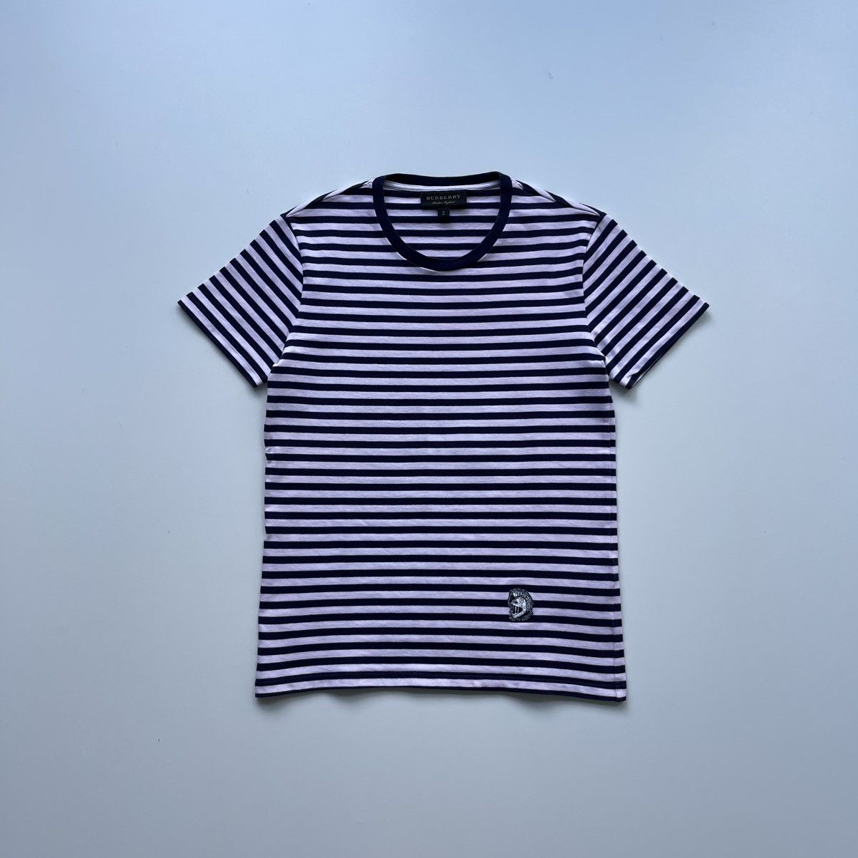 Burberry Burberry London Black Label Gladiator Helmet Stripe T-Shirt Size US S / EU 44-46 / 1 - 1 Thumbnail