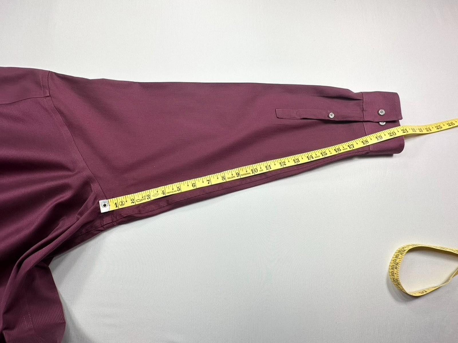 Calvin Klein Calvin Klein CK Slim Fit Non-Iron Button Down Red Men's M Size 38R - 8 Thumbnail