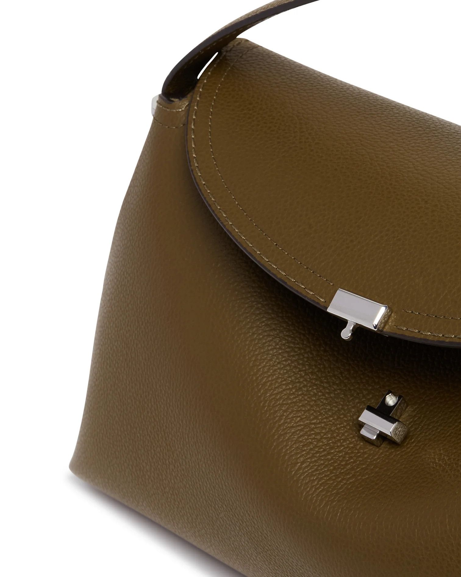 Toteme os11x0726 Size: OS / T-Lock Leather Bag in Dark Taupe Size ONE SIZE - 2 Thumbnail