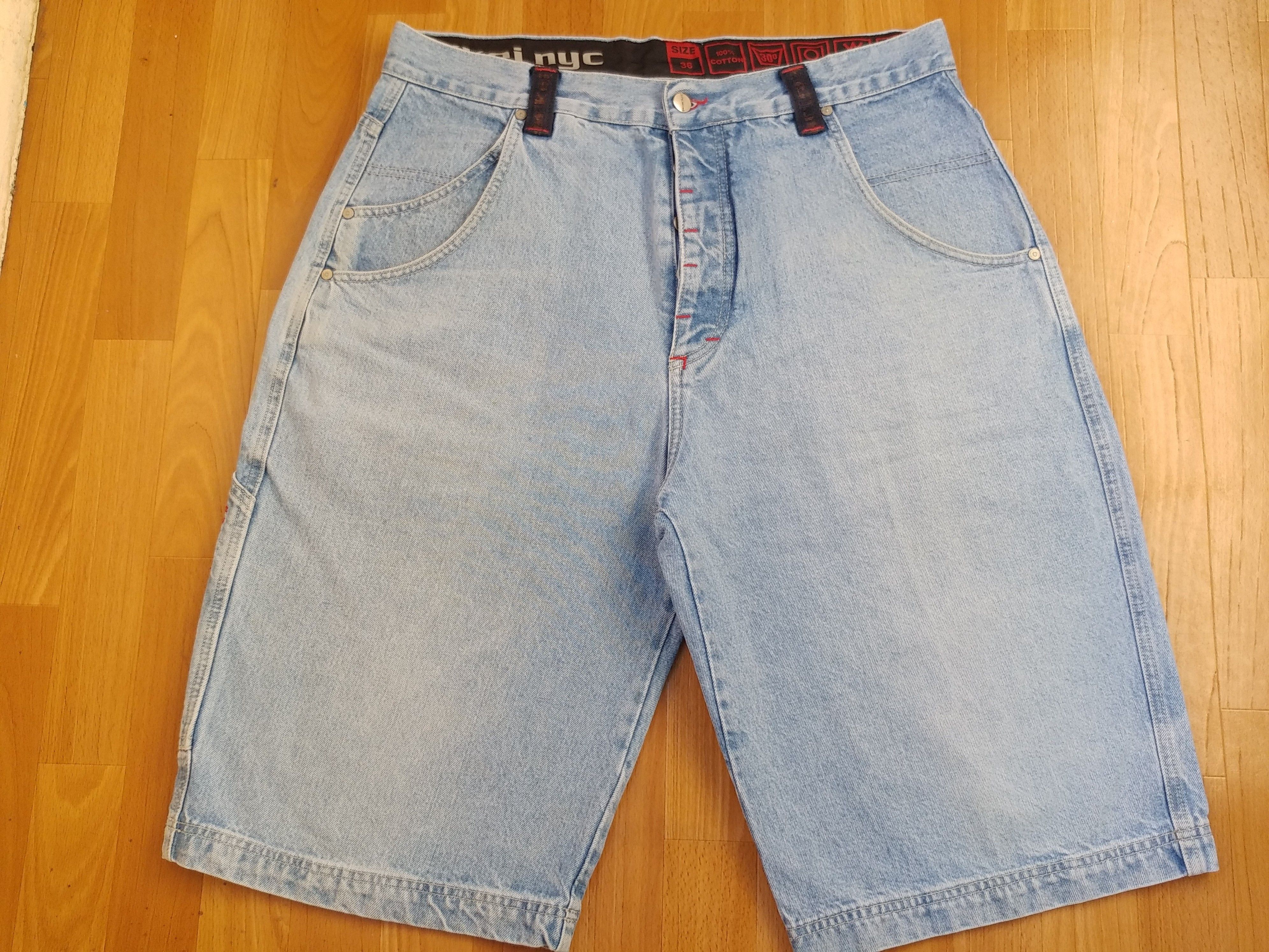 Aem'kei Aem'Kei jeans shorts, vintage Aem Kei hip hop pants, 90s 36 Size US 36 / EU 52 - 6 Thumbnail