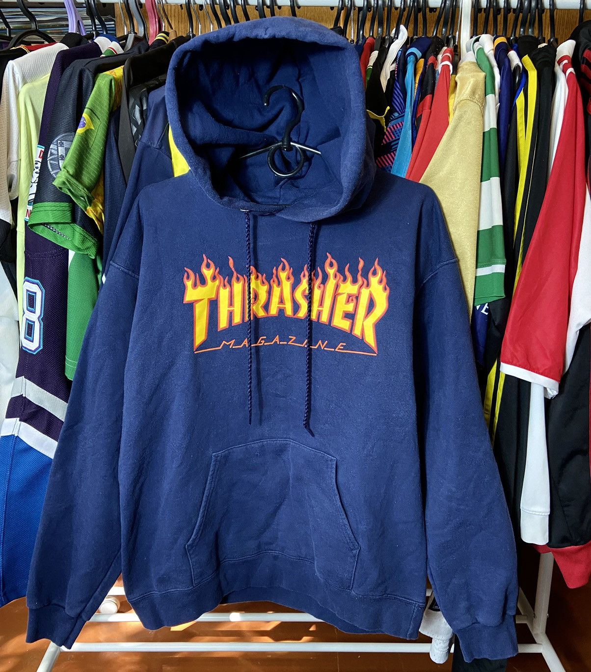 Thrasher × Vintage THRASHER VINTAGE 00s SKATEGANG COTTON Y2K HOODIE Size US S / EU 44-46 / 1 - 1 Thumbnail