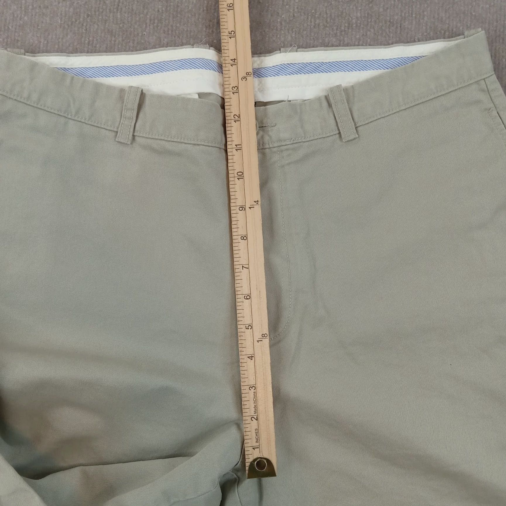 J.Crew J Crew Mens Chino Pants 36x29 Extra Large XL Beige Khaki Straight Leg Relaxed Fit Size US 35 - 7 Thumbnail