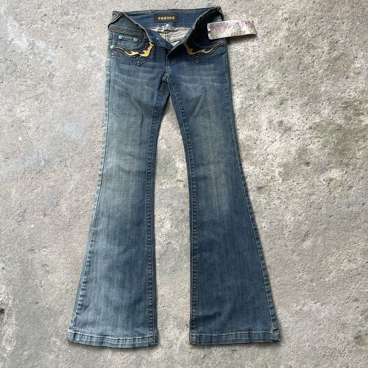 Luxury Jeans Egoist Denim Pants Super Wide Leg Opening