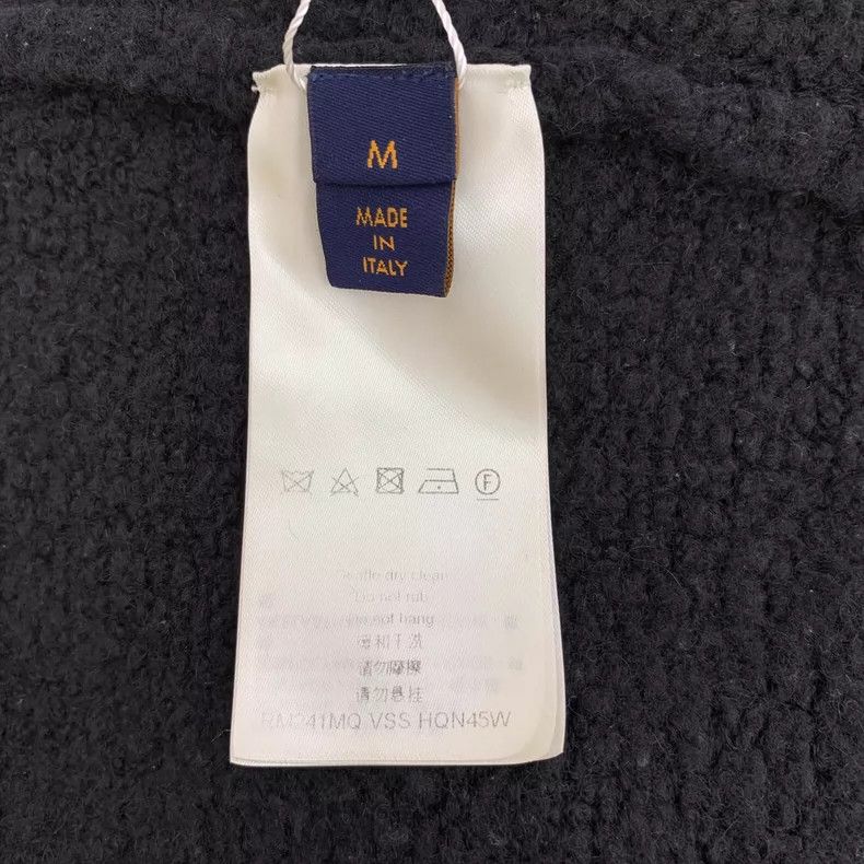 Louis Vuitton Louis Vuitton Black logo intarsia wool-cashmere crewneck s Size US M / EU 48-50 / 2 - 6 Thumbnail