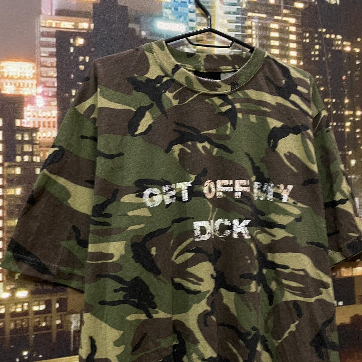 Japanese Brand MILITARY T SHIRT HUMOR GET OFF MY DICK ABSURD SLOGAN LOGO Size US M / EU 48-50 / 2 - 2 Thumbnail