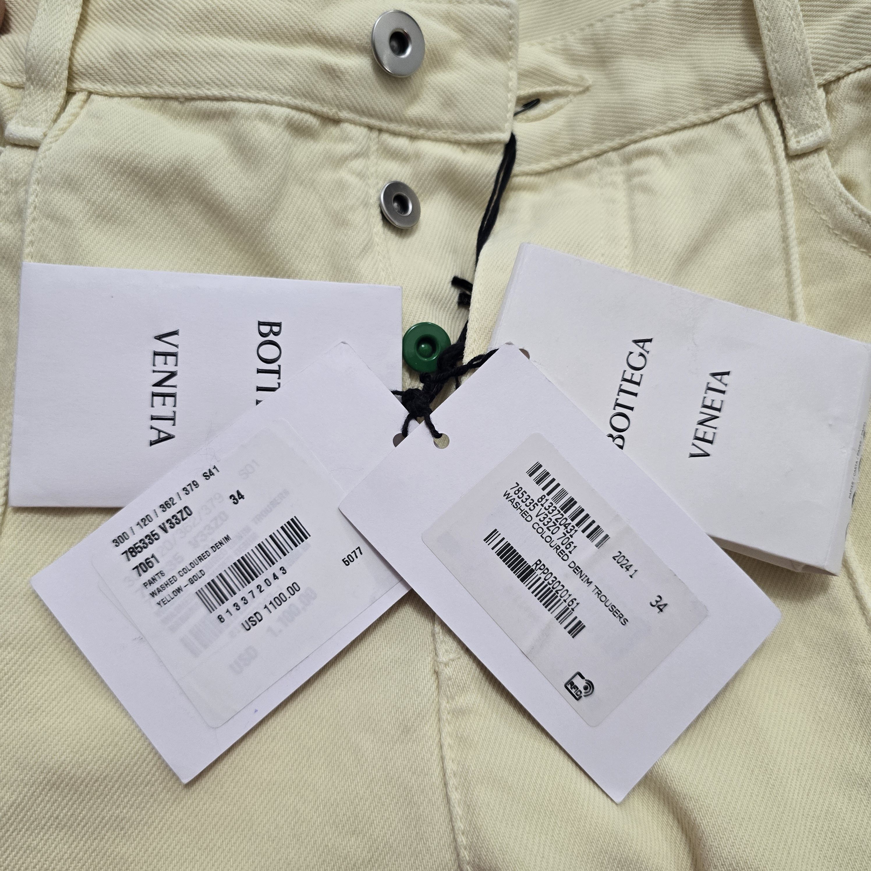 Bottega Veneta Asymmetric mid-rise cropped jeans Size 26" / US 2 / IT 38 - 12 Thumbnail
