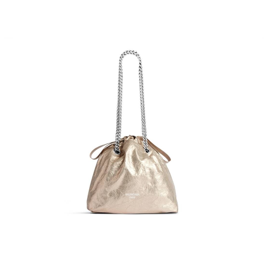 Balenciaga Crush Small Tote Bag Metallized Size ONE SIZE - 1 Thumbnail