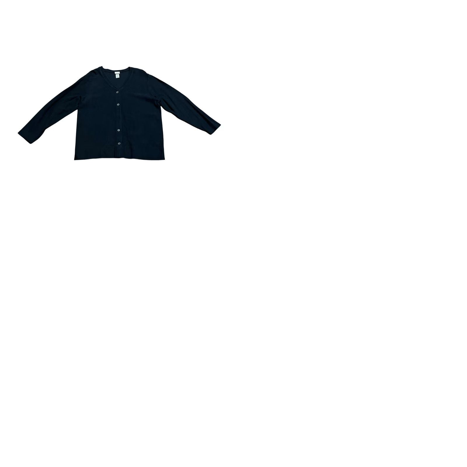 Vintage VINTAGE L.L.Bean Cardigan Sweater Woman Black Petite Large Button Up 90s Y2K Knit Size L / US 10 / IT 46 - 10 Thumbnail
