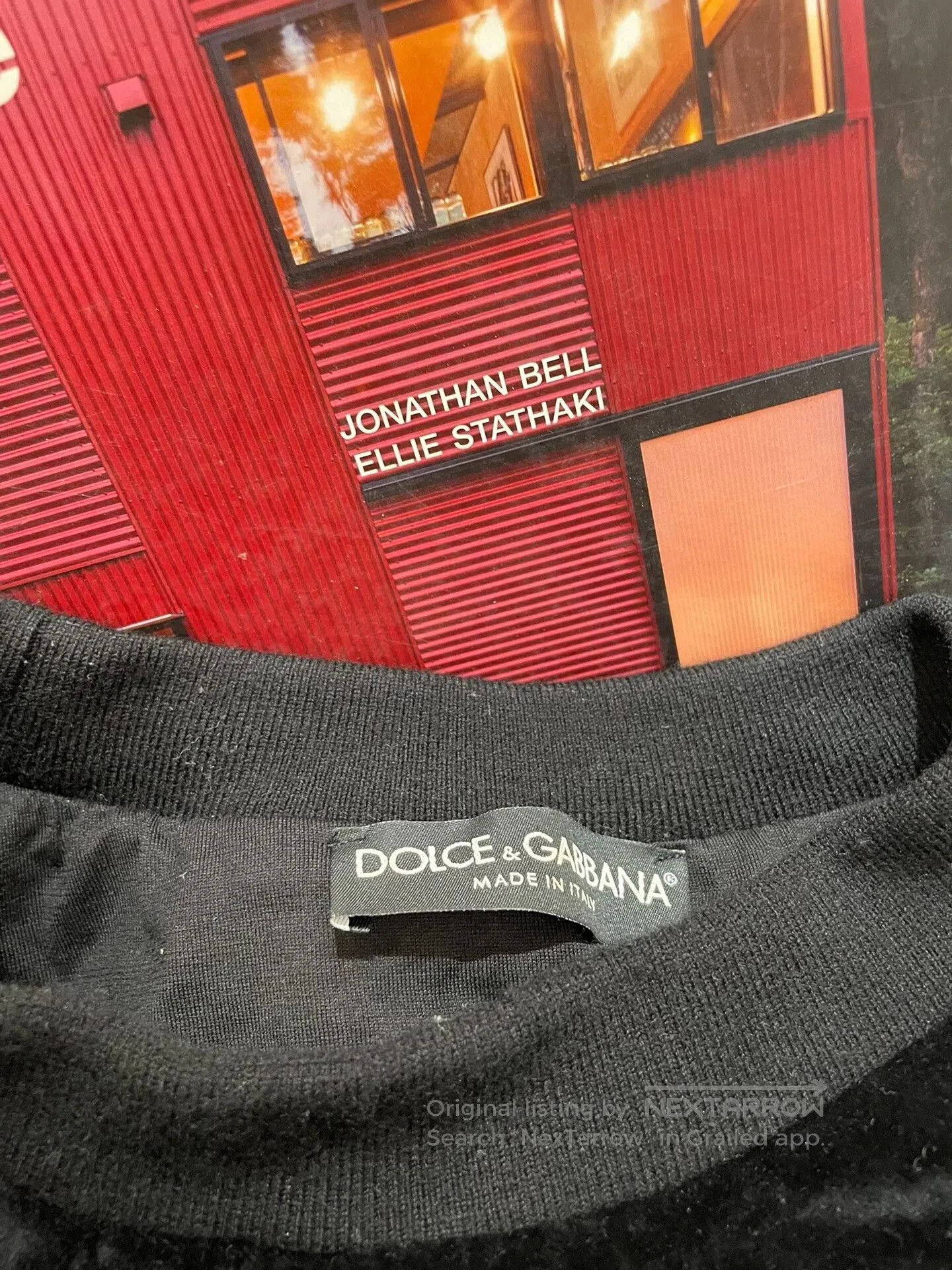 Dolce & Gabbana Black Velvet Sweater for Men. Size US M / EU 48-50 / 2 - 5 Thumbnail