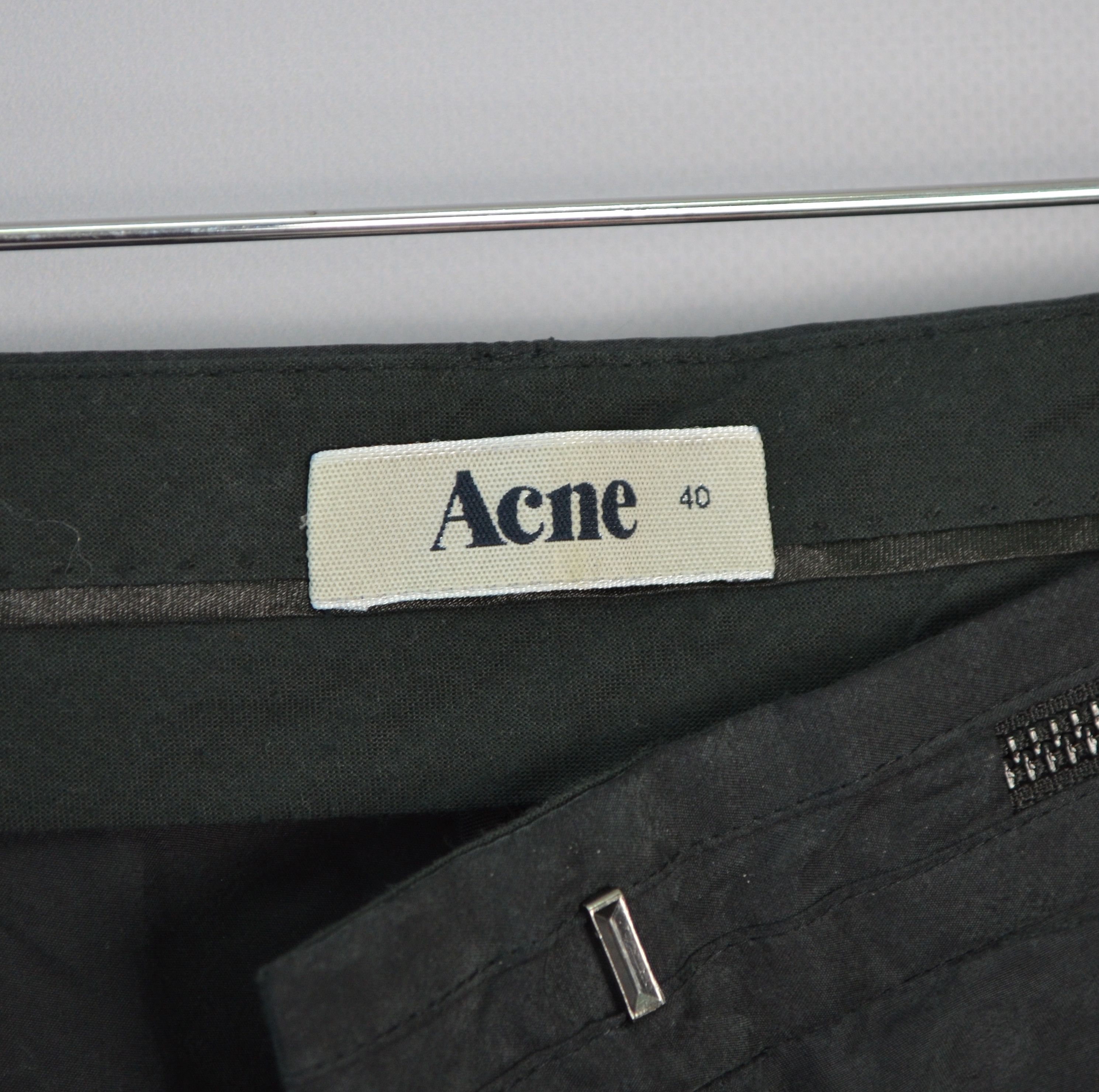 Acne Studios × Designer Acne Studios Play 100% Silk Pants Size 40 Zip Details Size 40" / US 18 - 6 Thumbnail