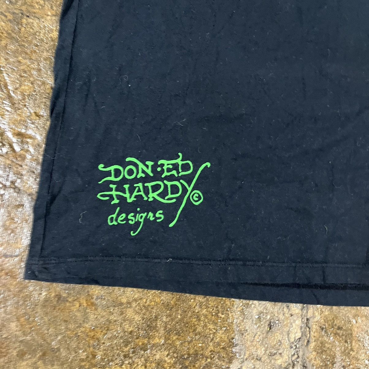 Ed Hardy × Vintage Crazy Ed Hardy Vintage Y2K Tiger Grunge Goth Tee Shirt NWT Size US L / EU 52-54 / 3 - 10 Thumbnail