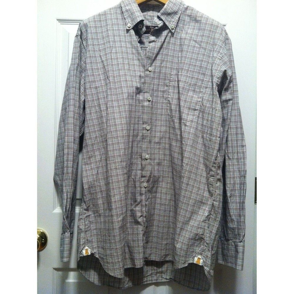 Robert Talbott ROBERT TALBOTT MEN'S 100%COTTON CASUAL SHIRT SIZE:L Size US L / EU 52-54 / 3 - 3 Thumbnail