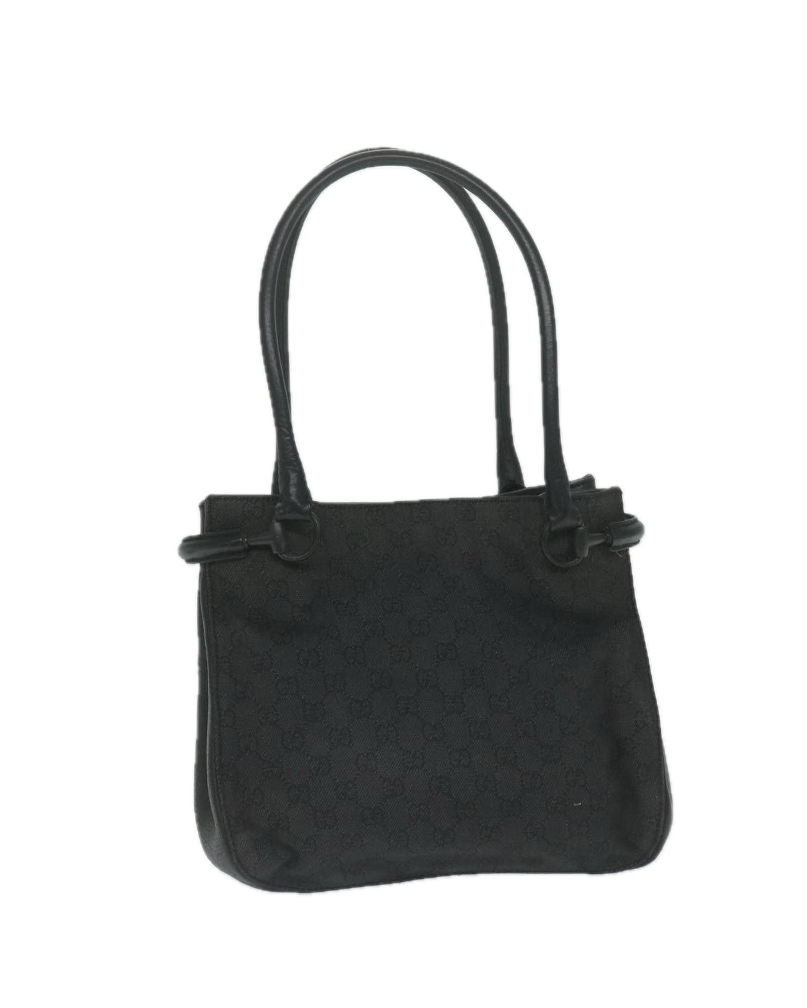 image of Gucci Timeless GG Canvas Shoulder Bag in Black, Women's