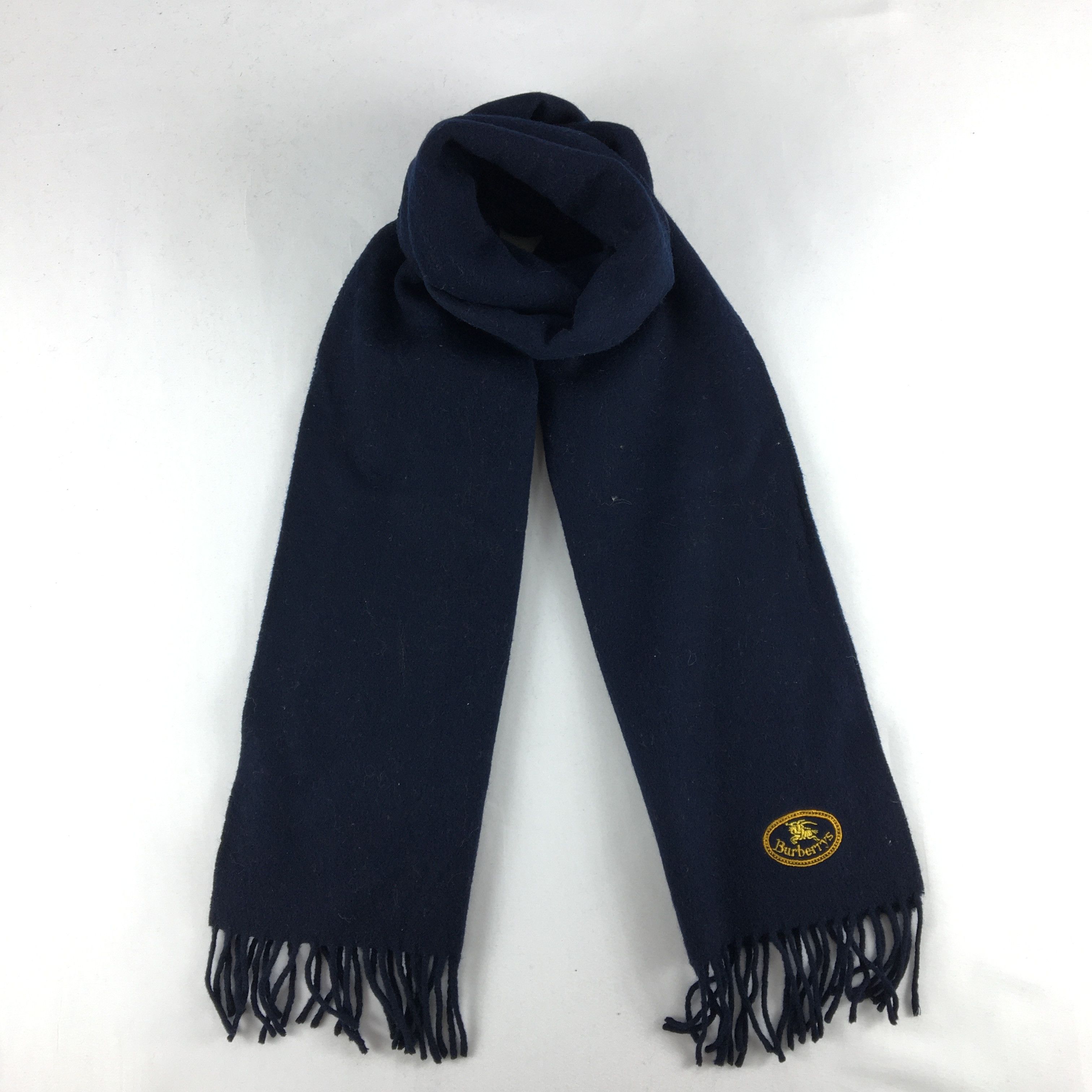 Burberry × Vintage Vintage Burberry Scarf Muffler Wool Cashmere Scarves Size ONE SIZE - 1 Thumbnail