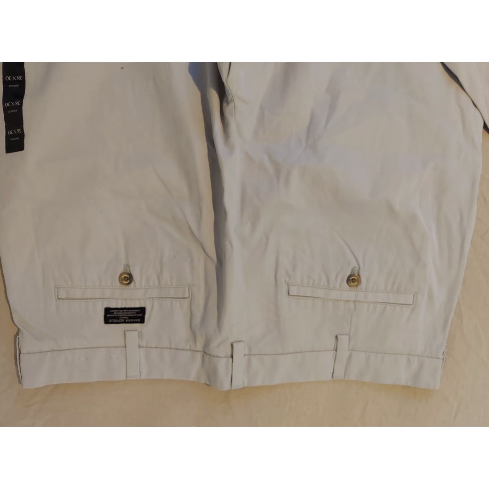 Banana Republic Banana Republic Chino Pants Mens 38x30 Khaki Beige Straight Front Flat Trousers Slacks Size US 38 / EU 54 - 4 Thumbnail