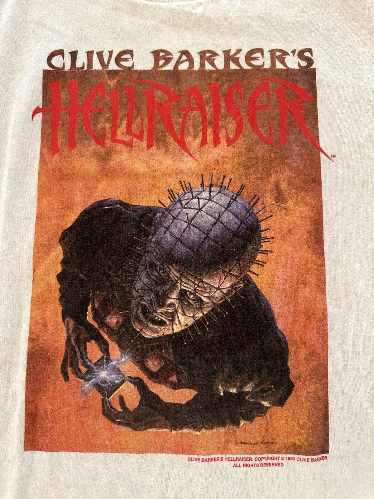 Band Tees × Vintage Vintage Clive Bakers Hellraiser Band Tees Size US XL / EU 56 / 4 - 2 Thumbnail