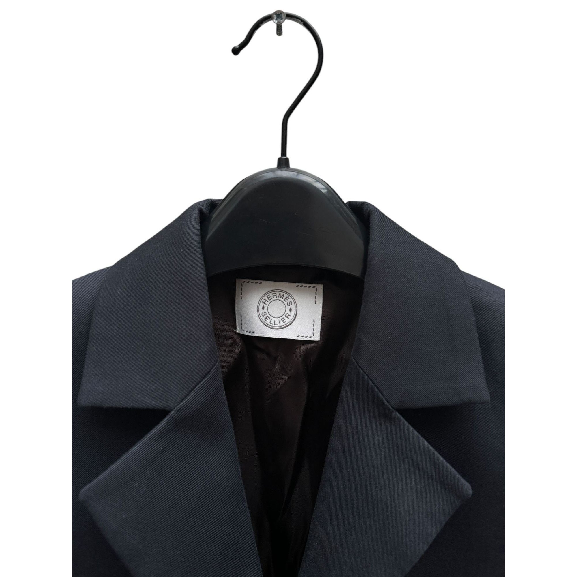 Hermes Dark Navy Blazer Jacket Size XS / US 0-2 / IT 36-38 - 3 Thumbnail