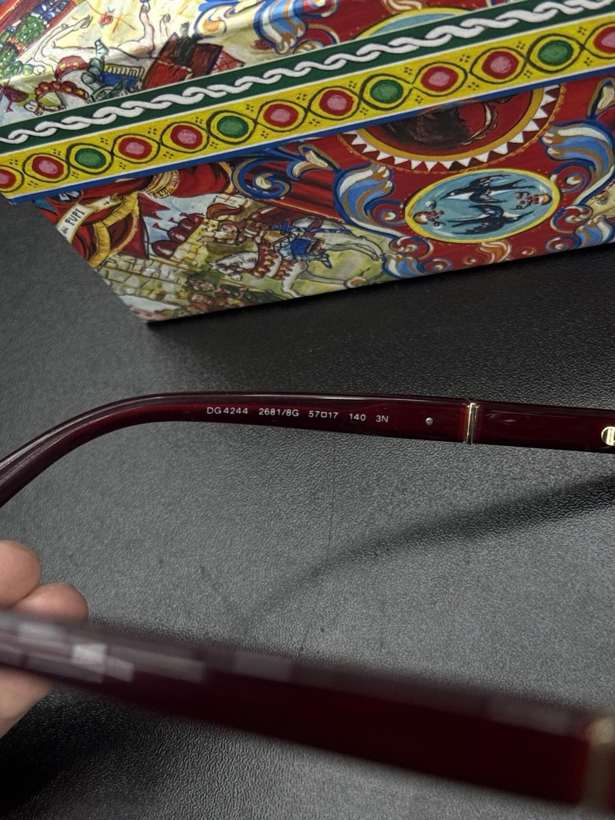 Dolce & Gabbana Dolce Gabbana Sunglasses DG Burgundy with Case Women’s Size ONE SIZE - 8 Thumbnail