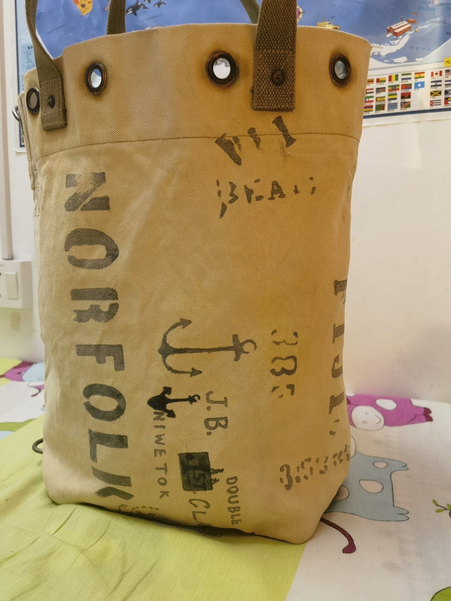 RRL Ralph Lauren RRL Vintage WWII Nautical Canvas Tote Size ONE SIZE - 1 Thumbnail