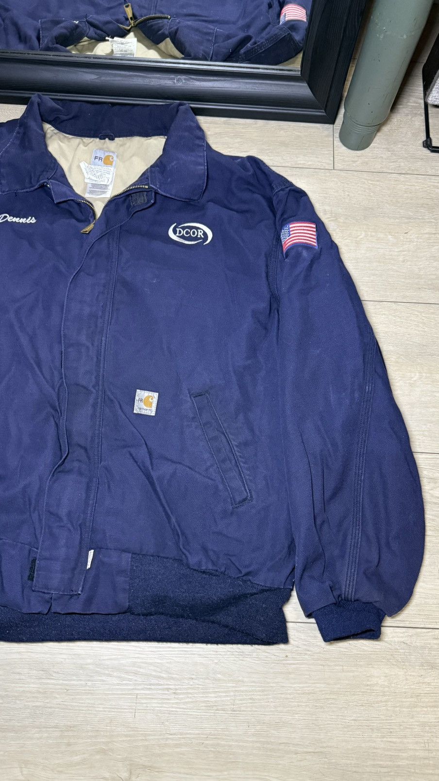 Carhartt Vintage Carhartt Fire Resistant FRJ020 Workwear Bomber Size US XXL / EU 58 / 5 - 3 Thumbnail