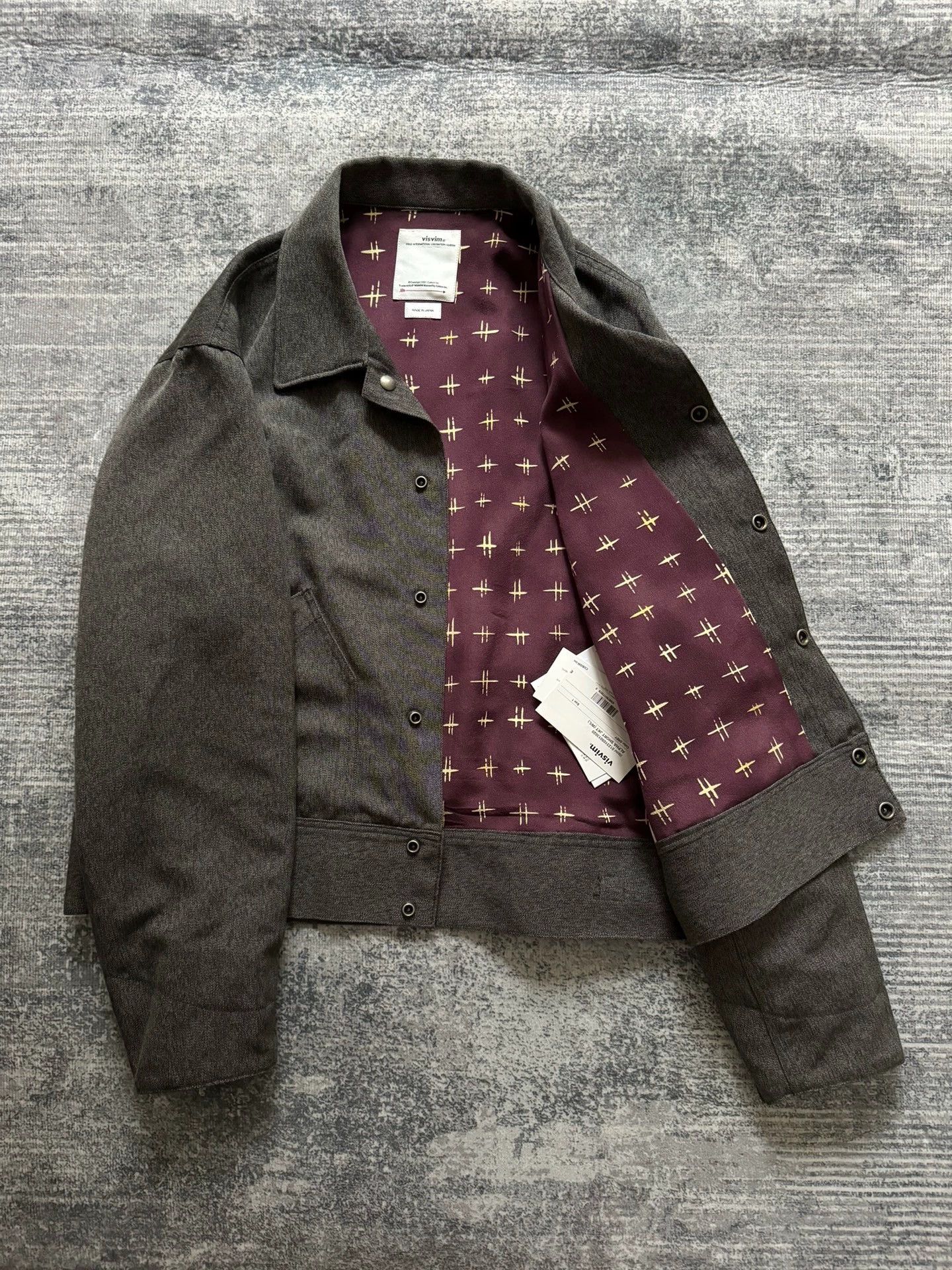 Visvim VISVIM 23SS ALPHA SHORT JKT Gray 1 Wool Silk Size US S / EU 44-46 / 1 - 2 Thumbnail