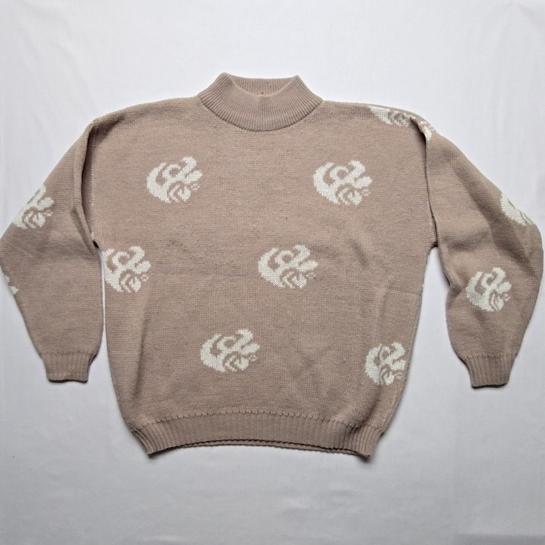 Vintage Vintage Tarazzia Sweater Beige Brown M Turlteneck 80s Size M / US 6-8 / IT 42-44 - 1 Thumbnail