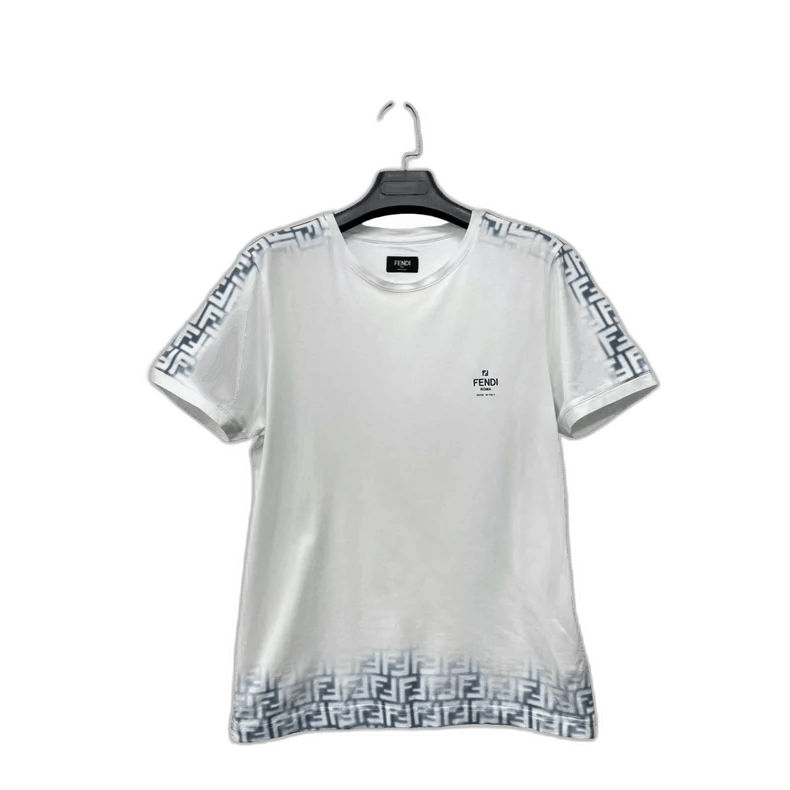 Fendi Gradient Double F Crew Neck T-Shirt-yf