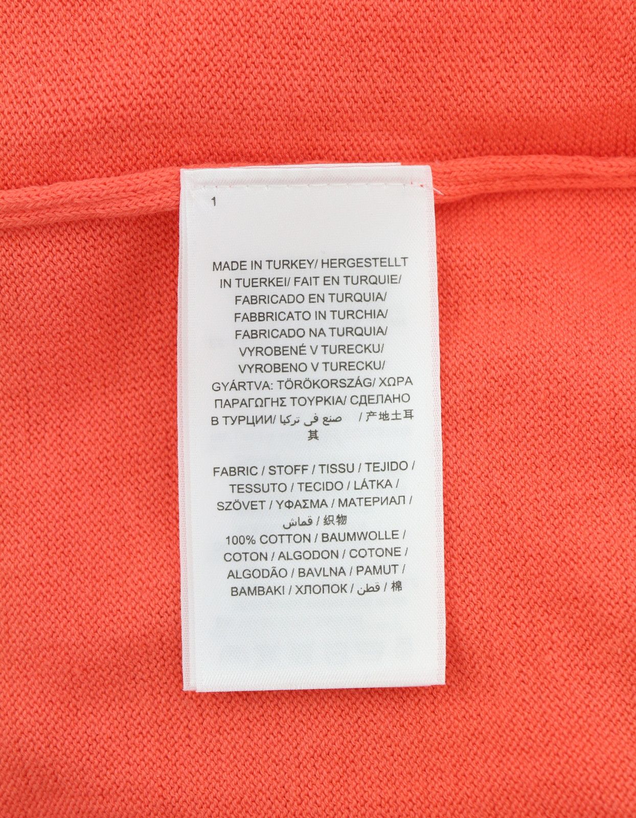 Gant COTTON V-NECK XL Strong Coral Tight-Knit 88069 Size XL / US 12-14 / IT 48-50 - 8 Thumbnail