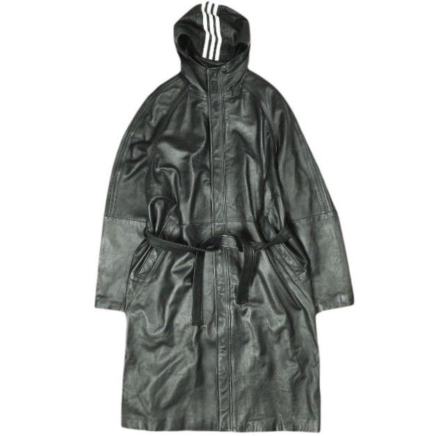 Other Other KITH NYC adidas Football Stadium Coat Nappa Leather Coat Limited Leather Outerwear JD7940 DUTY FREE for USA Size ONE SIZE - 1 Thumbnail