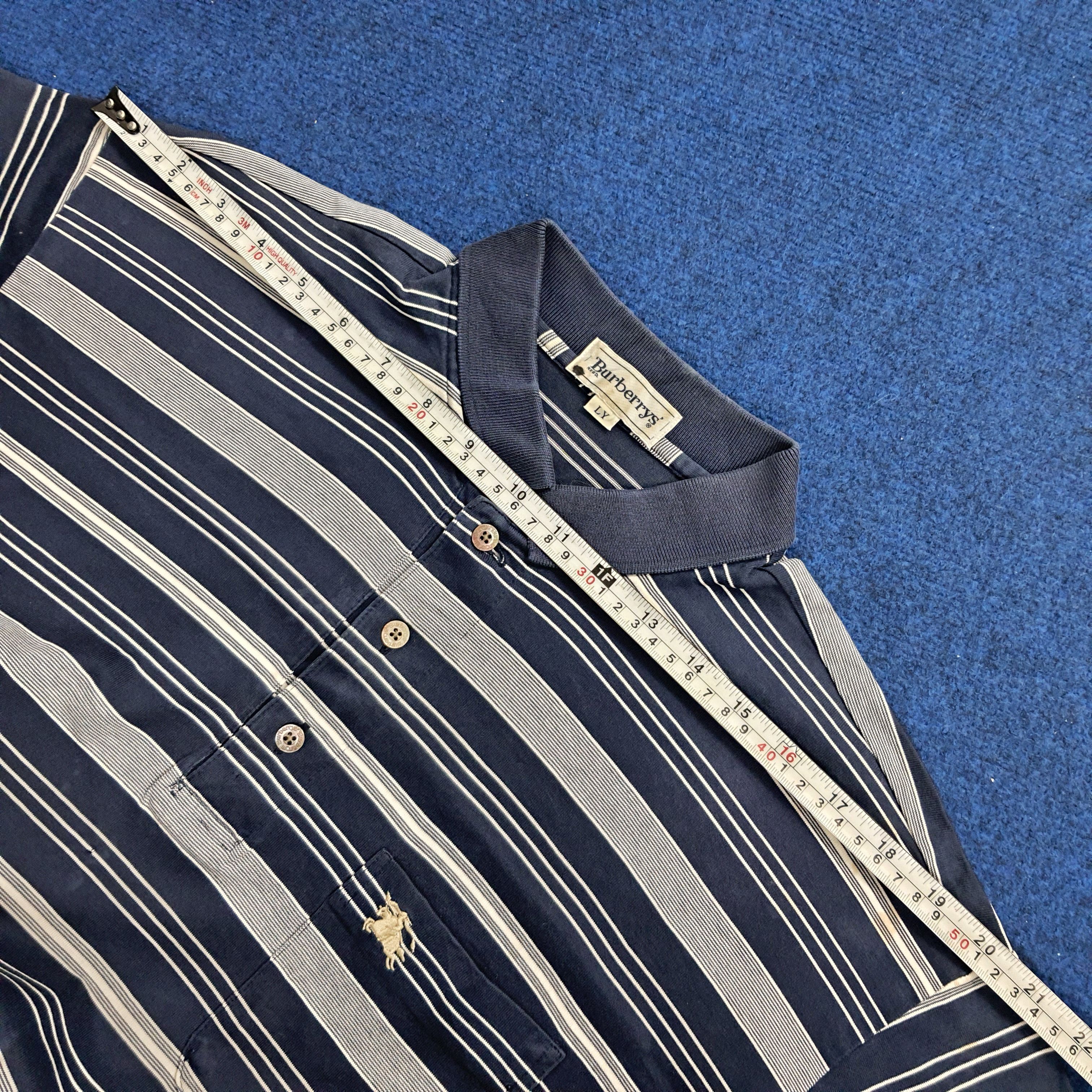 Burberry Burberry Stripes Long Sleeve Polo Shirt Size US L / EU 52-54 / 3 - 7 Thumbnail