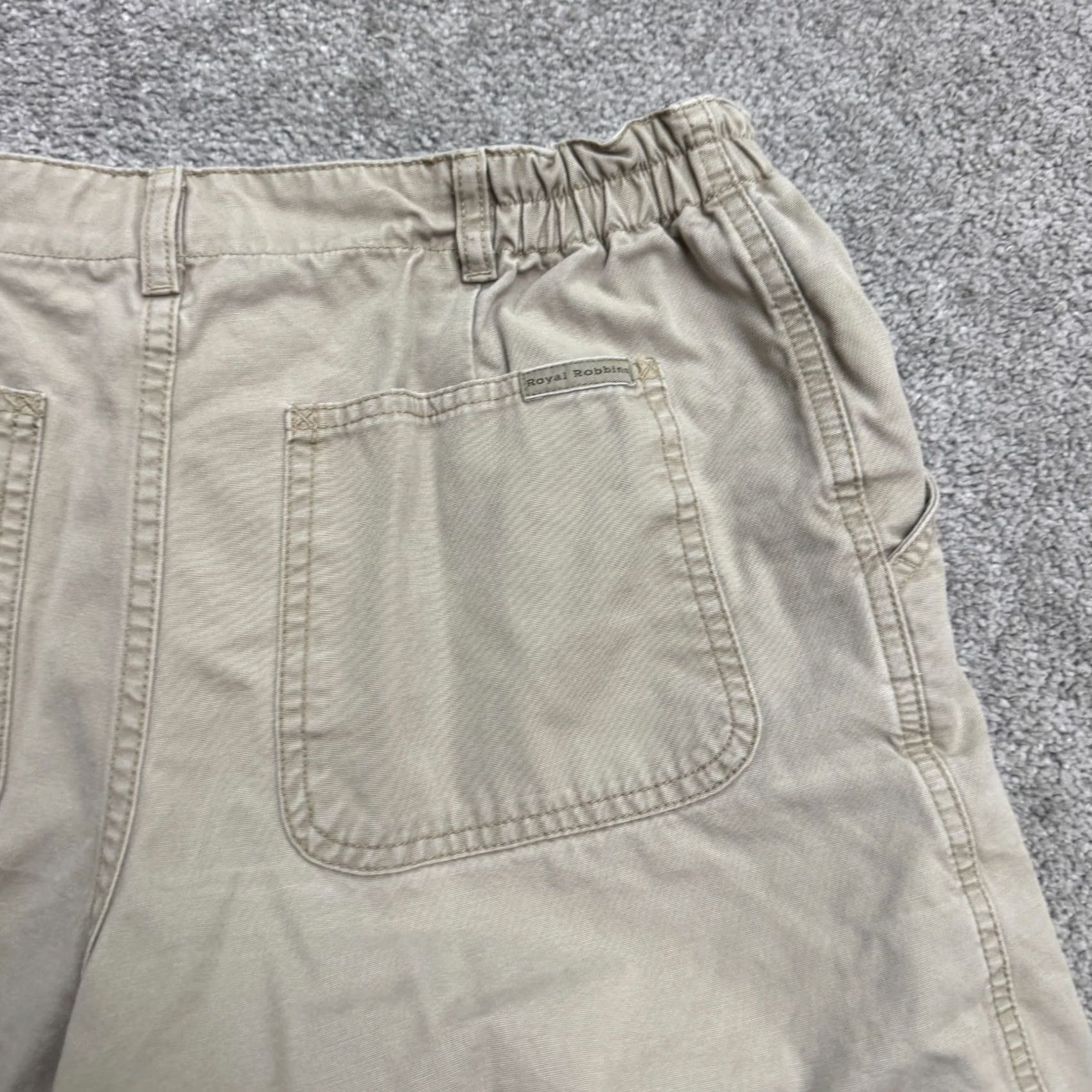 Royal Robbins VINTAGE Royal Robbins Billy Goat Pleated Front Canvas Bermuda Shorts Women 8 Khaki Brown Size 30" / US 8 / IT 44 - 3 Thumbnail