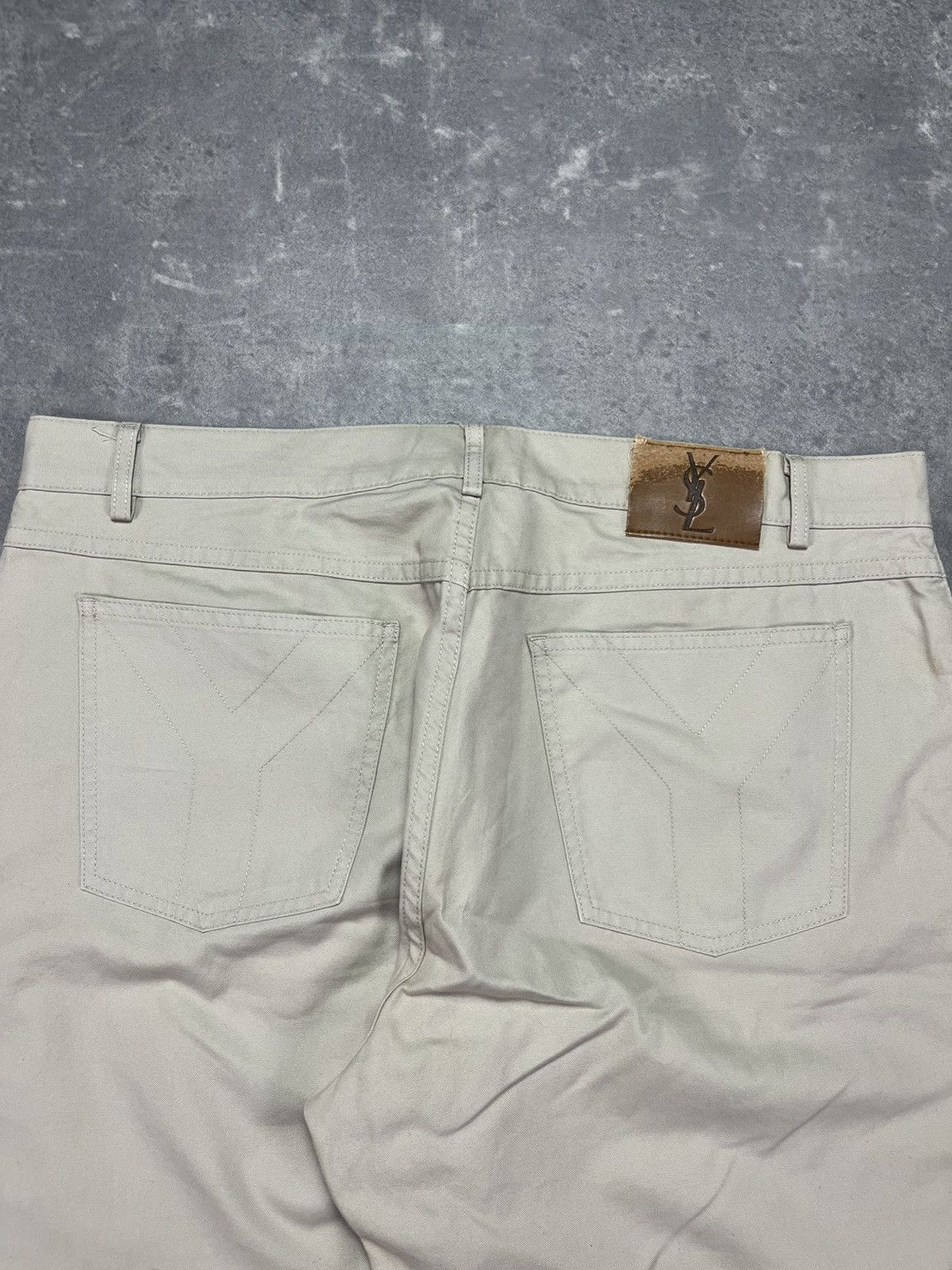 Yves Saint Laurent Yves Saint Laurent Y Pocket Logo Pants 36 YSL Size US 36 / EU 52 - 11 Thumbnail