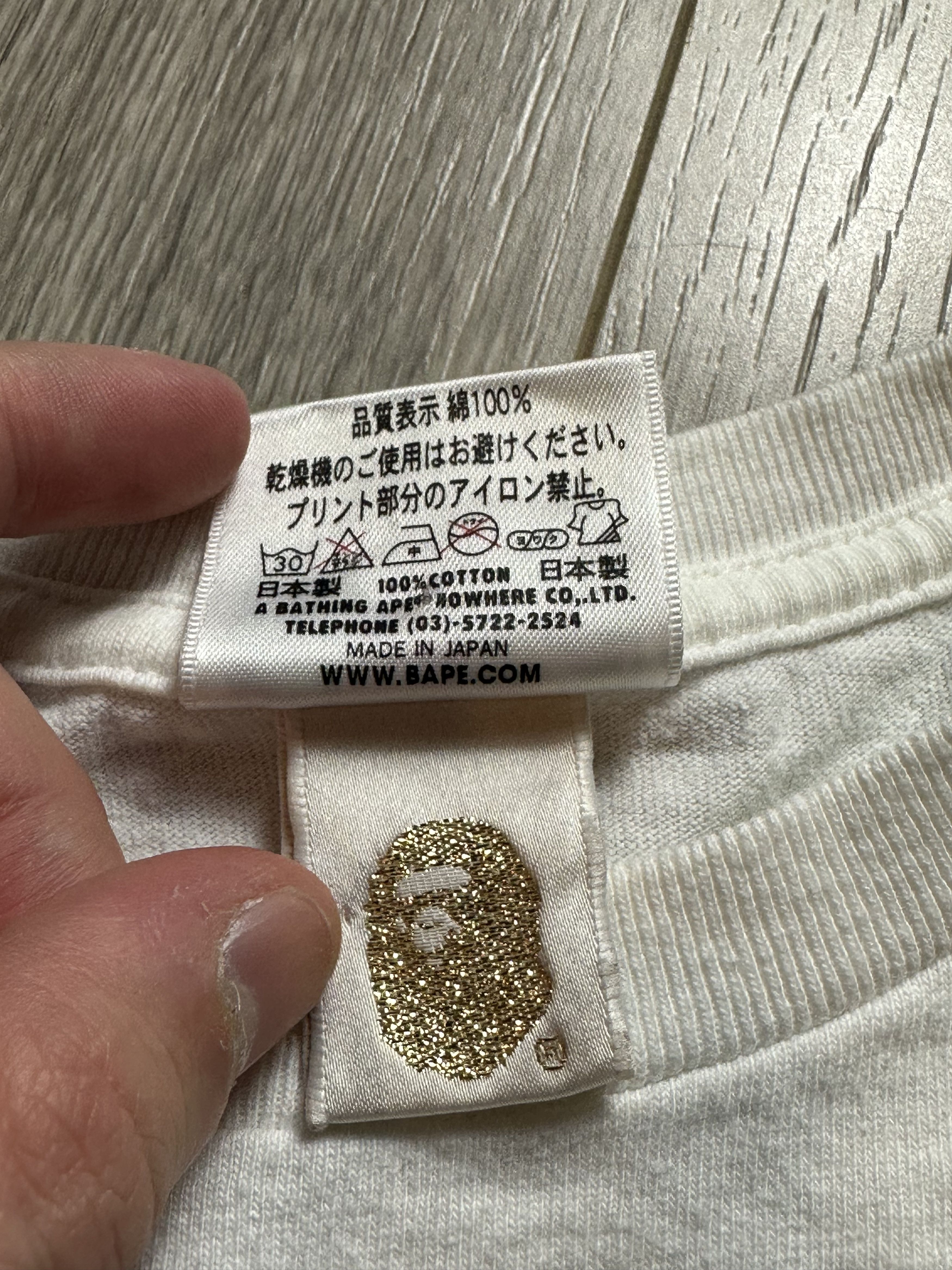 Bape × Vintage Bathing Ape Baby Milo A to Z Shirt Size Medium Preowned Size S / US 4 / IT 40 - 7 Thumbnail