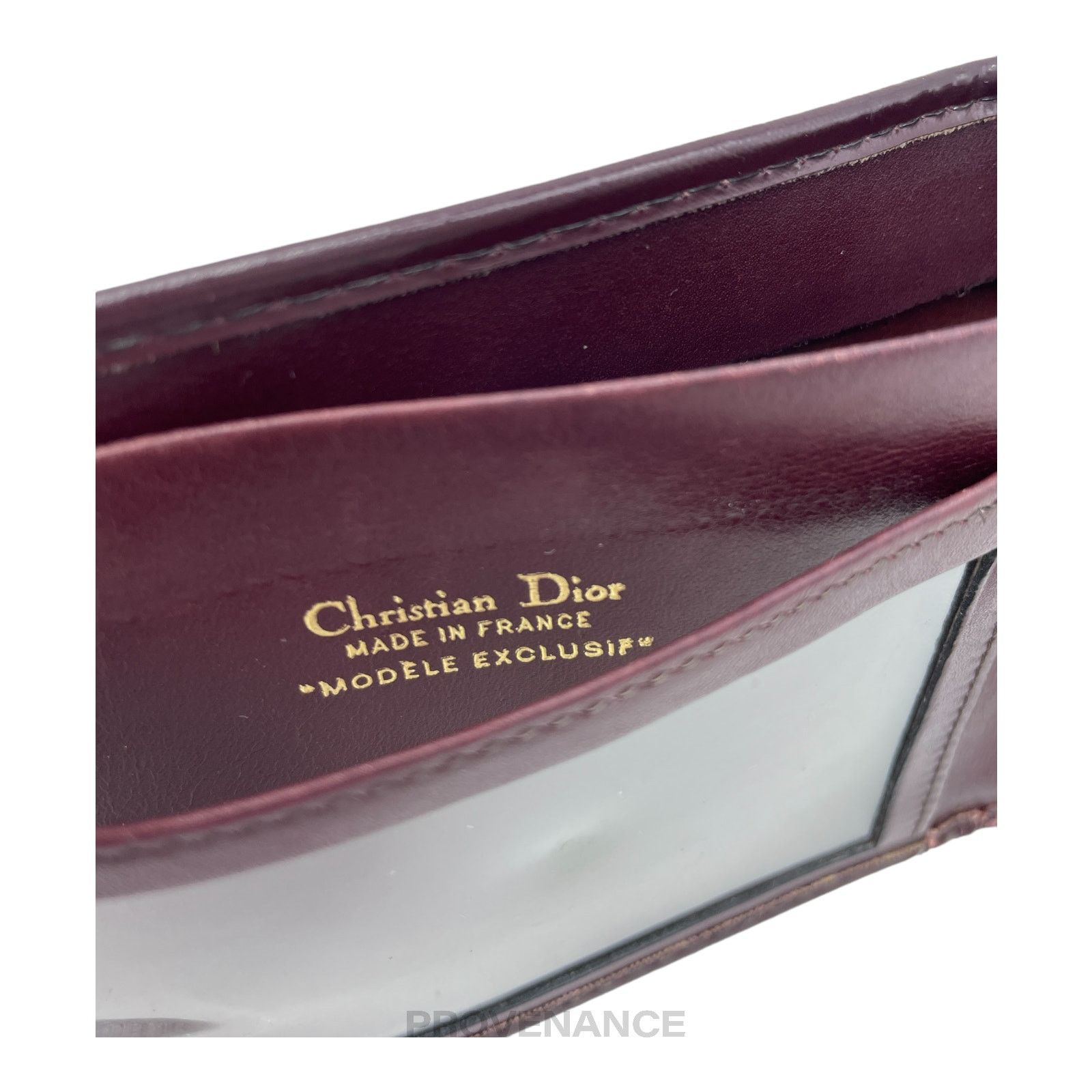 Dior 🔴 Dior Trotter Bifold Wallet - Burgundy Jacquard Size ONE SIZE - 7 Thumbnail