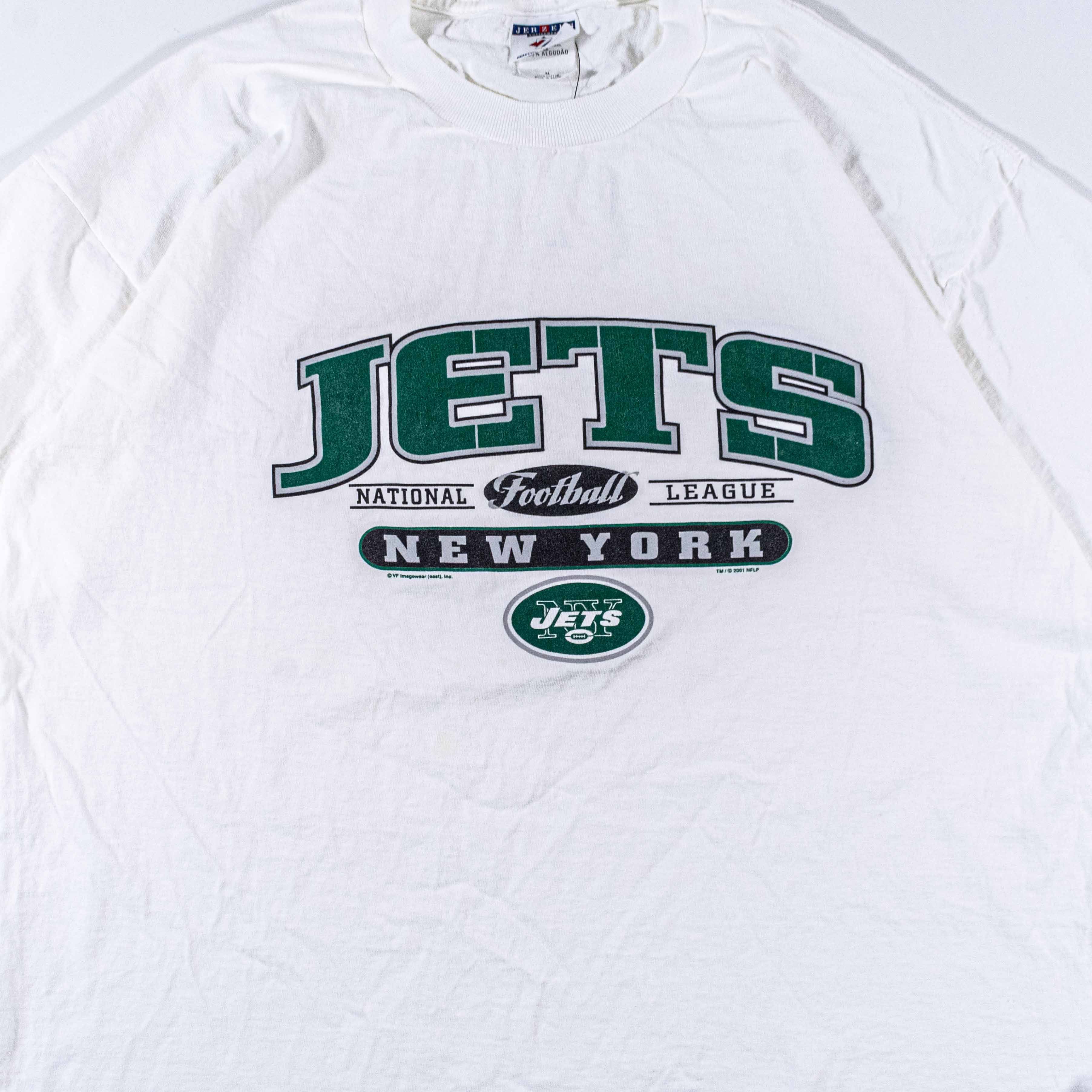 Vintage VTG New York Jets T-Shirt 2001 NFL Football Graphic Tee Y2K Size US XL / EU 56 / 4 - 5 Thumbnail