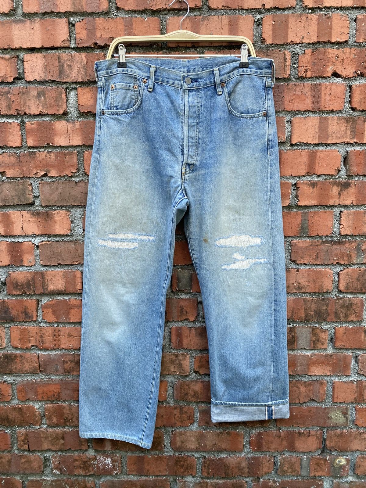 Levi's Vintage Clothing W36x30 Vintage levi's 503B redline big E repaired Size US 36 / EU 52 - 1 Thumbnail