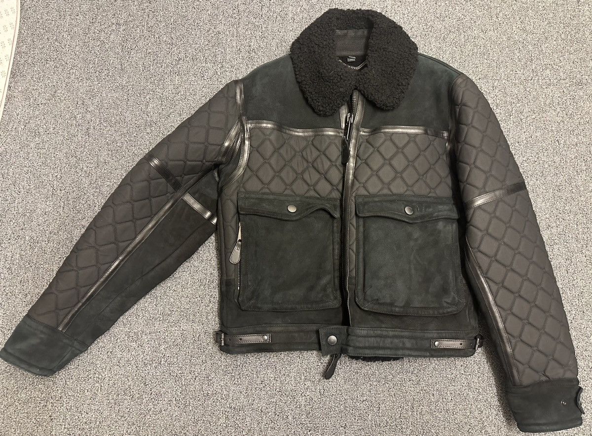 Burberry Prorsum Burberry prorsum FW 2012 sheep shearling/cotton jacket Size US M / EU 48-50 / 2 - 2 Thumbnail