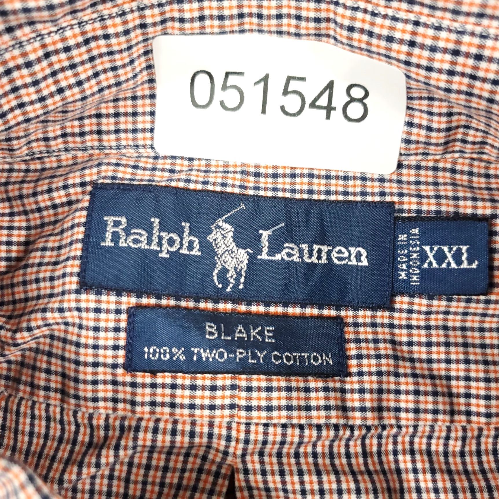 Ralph Lauren Ralph Lauren Button-Up Shirt Mens 2XL Orange Plaid Long Sleeve Casual Preppy Size US XXL / EU 58 / 5 - 7 Thumbnail