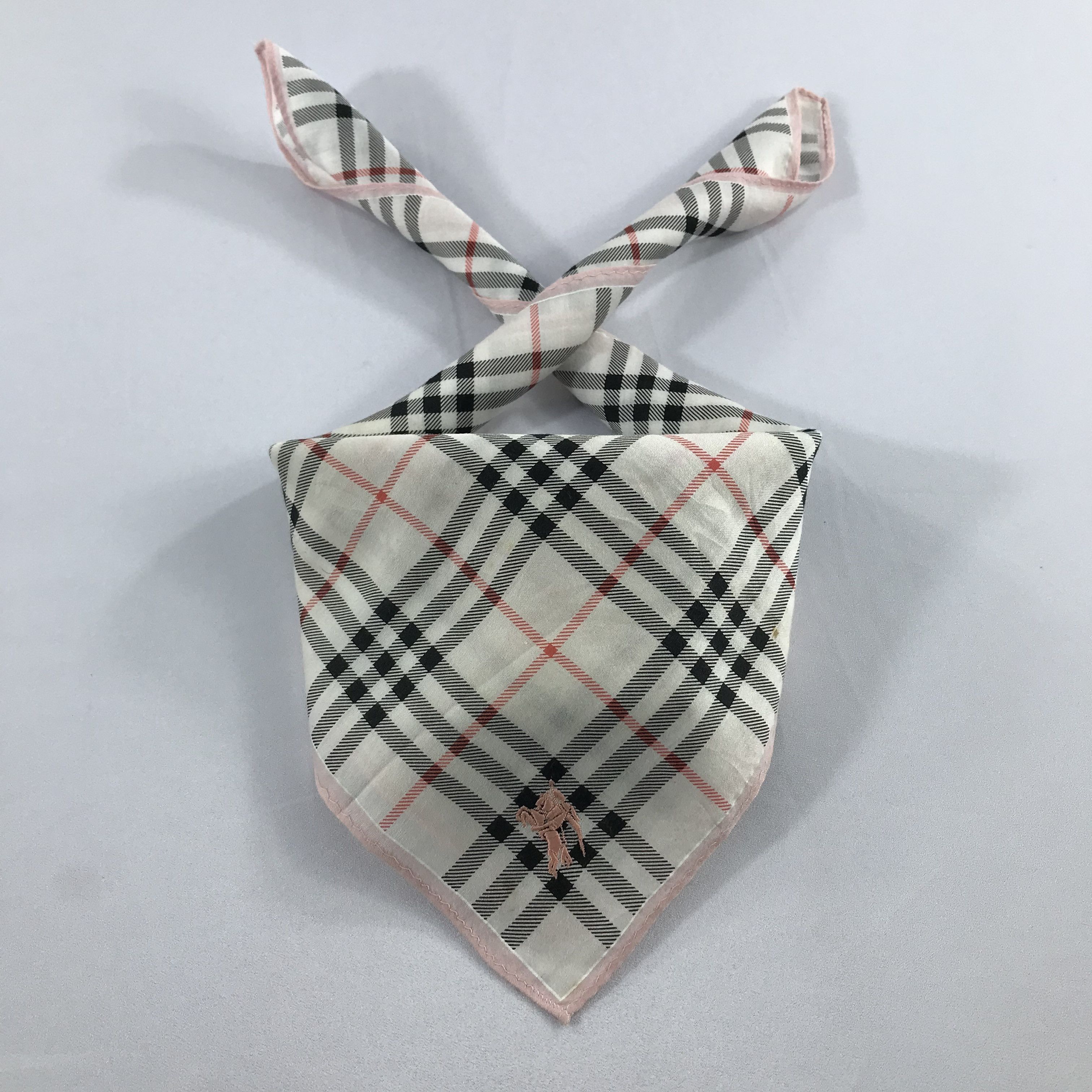 Burberry × Vintage Burberry Bandana / Handkerchief / Neckerchief - S2118 Size ONE SIZE - 3 Thumbnail