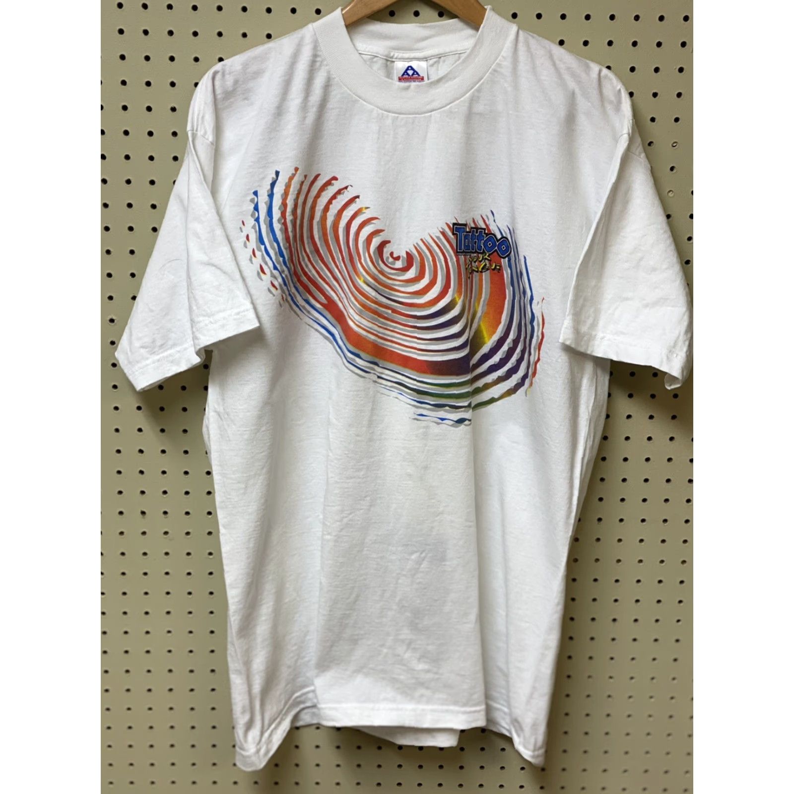 Doublet NOS VTG SCHNAPPS Liqueur Tattoo Your Tongue Double Sided Shirt White XL Men T-Shirt Cotton Short Sleeve Vintage Alstyle Hip Hop Liquor Promo 80s 90s Size US XL / EU 56 / 4 - 4 Thumbnail