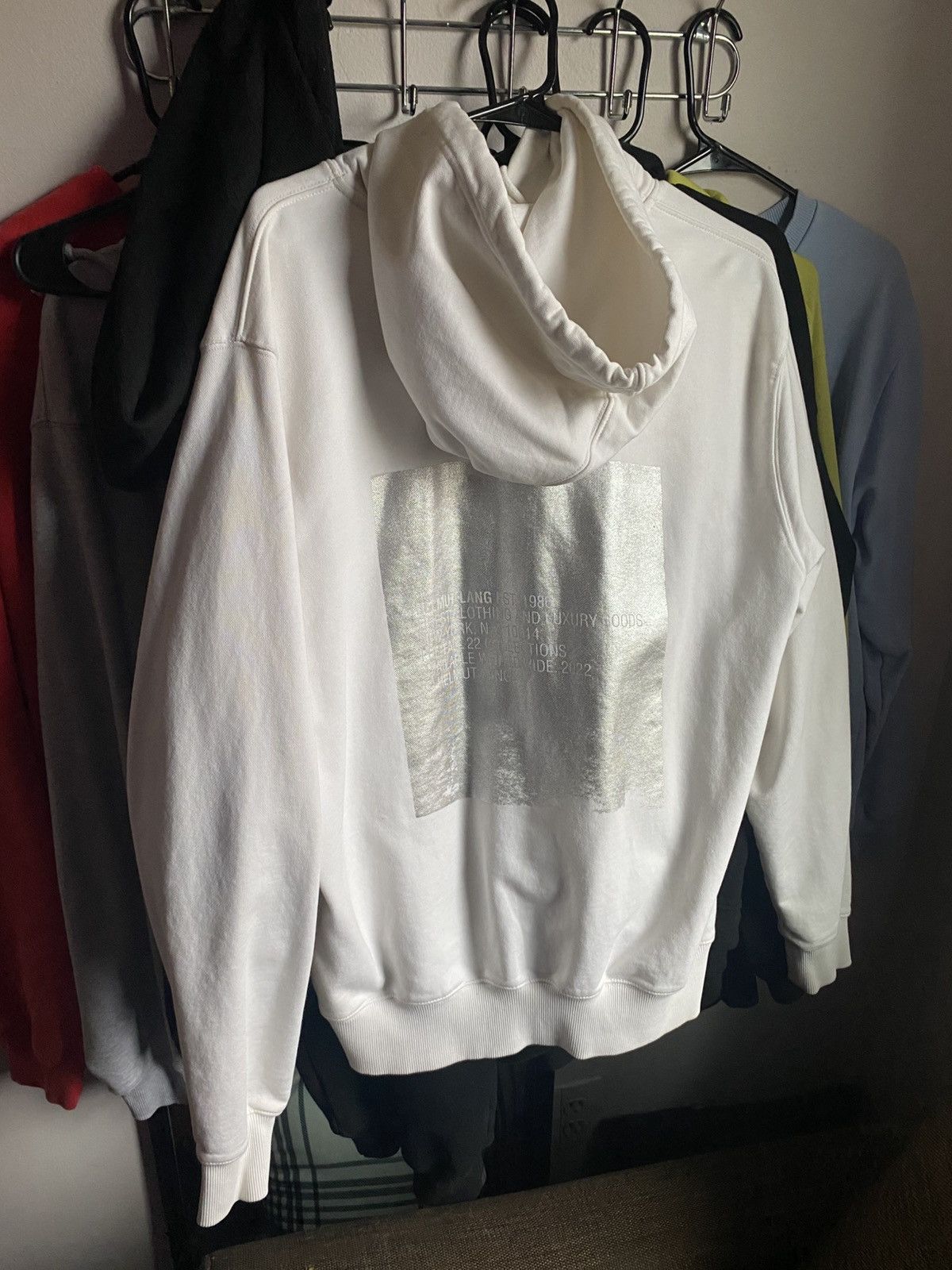 Helmut Lang Helmut Lang white cotton hoodie Size US M / EU 48-50 / 2 - 3 Thumbnail