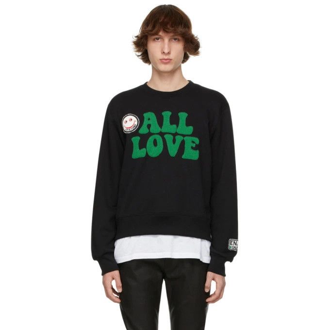 Amiri o1y0525 Logo Crewneck Sweatshirt in Black Size US M / EU 48-50 / 2 - 1 Thumbnail